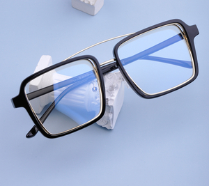特価方形大フレーム眼鏡 メガネフレーム 合金素材 ファッション カラー選択可YJ16