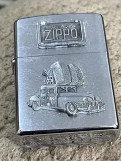 メタル貼り　zippo 　zippo car ジッポカー　アメ車　レア