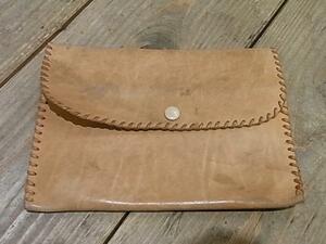 VINTAGE LEATHE WALLET HAND MADE ヴィンテージ レザー 財布 ハンドメイド