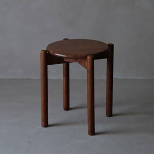 02680 木製スタッキングスツール A / 丸椅子 チェア ヴィンテージ レトロ 古家具 古道具