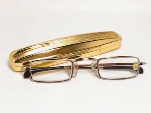 日本製　シニアグラス　老眼鏡　＋4.50　ペンタイプケース付き　★　コンパクト　携帯用メガネ　キズに強い　光学ガラスレンズ