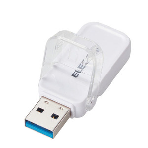 エレコム USBメモリー USB3.1(Gen1)対応 フリップキャップ式 32GB ホワイト MF-FCU3032GWH