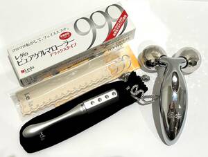 DRM-MIX-239 中古現状品【美顔ローラー まとめ売り】☆Leda レダ ピュアゲルマローラー/ReFa CARAT リファカラット☆フェイスケア 美顔器