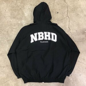 未使用同様品 NEIGHBORHOOD ZIP UP HOODED JACKET BLACK S ネイバーフッド ジップアップ フーデッド ジャケット ブラック