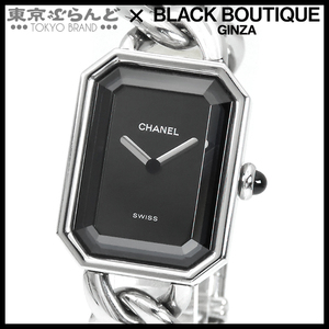 101699933 シャネル CHANEL プルミエール M H0452 ブラック SS 箱・保証書付き 腕時計 レディース クォーツ式 電池交換済 仕上済