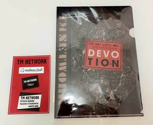 ★TM NETWORK『40th FANKS intelligence Days 「DEVOTION」 TOWER RECORDS POP UP SHOP限定 A4クリアファイル シール付き』小室哲哉★