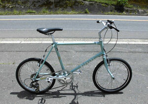 1円～Bianchi ミニベロ MerCo 小径車 SHIMANO 7段 20インチ クロスバイク 緑色 5390