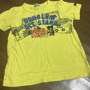 綺麗　ミキハウス　ダブルB 半袖Tシャツ 110cm ダブルビー　Tシャツ 半袖 黄色
