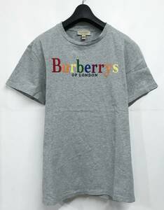 BURBERRY LONDON バーバリーロンドン Reissued Cotton Tee リイシュード コットン Tシャツ S グレー Rainbow Logo