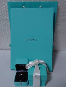 (4214) Tiffany&Co. ティファニー ダイヤリング Pt950 結婚指輪 15.4mm(8号) 開封未使用品
