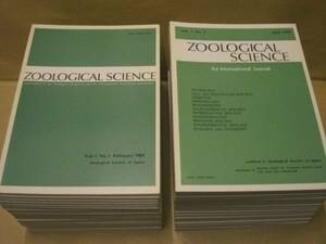 ［36点］ZOOLOGICAL SCIENCE　1984～93（The Official Journal of the Zoological Society of Japan/【英文】日本動物学会