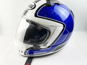 【美品】Arai アライ XD フルフェイスヘルメット XLサイズ　61.62ｃｍ バイク用品　1円～　 バイク 二輪 オートバイ　ブルー　青