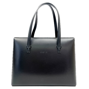 LOEWE(ロエベ) ロゴ スクエア マグネット 253.81012 ヴィンテージ ハンドバッグ レザー レディース中古A20240216