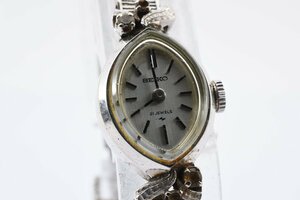 セイコー 11-7400 ラウンド シルバー 手巻き レディース 腕時計 SEIKO