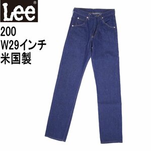 リー Lee デニム ジーンズ 200 デニム 米国製 メンズ カジュアル ライダース W29インチ 裾上げ無料