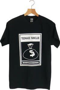【新品】Teenage Fanclub Tシャツ Mサイズ Band Bk バンド ギターポップ オルタナ TFC Nirvana シルクスクリーンプリント