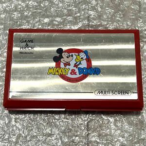 〈現状品・動作確認済み〉LSI 任天堂 ゲームウォッチ マルチスクリーン ミッキー&ドナルド GAME &WATCH MICKEY&DONALD ゲームウオッチ