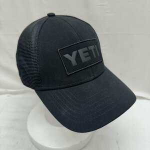 古着 YETI 帽子 メッシュ キャップ cap hat スナップバック 帽子 帽子 FREE 黒 / ブラック ロゴ、文字 X 刺繍
