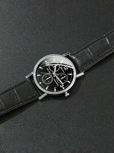 腕時計 レディース セット レディースウォッチ5個セット + メンズブラックレザーストラップクオーツ時計、ビジネス＆ファッション時