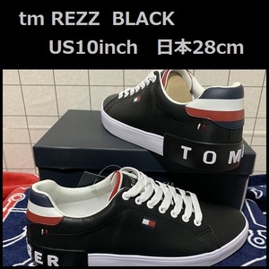 フラッグロゴサイドラインスニーカー [tm REZZ] BLACK 10inch 日本28cm TOMMY HILFIGER　#ngTOMMY