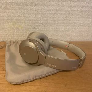 SONY ソニー h.ear on2 Mini Wirelessヘッドホン ワイヤレスヘッドホン WH-H800 ペールゴールド ケース付
