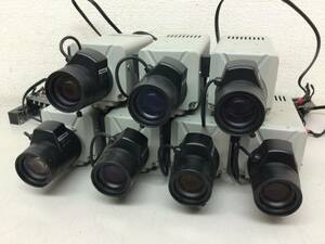 監視 防犯カメラ ダミー HITACHI 日立国際電気 CCDカラーカメラ KP-D21-S1 /サトーパーツ 中継用端子台 ML-15-8P 7台セット