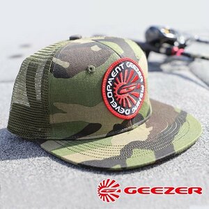 新品【GEEZER/ジーザー】メッシュキャップ★CAP★帽子★迷彩/カモフラ★スナップバック★NEW CURRENT WORKS