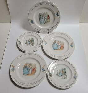 ◆1円～◇【5皿】WEDGWOOD ピーターラビット ウェッジウッド 食器 洋食器 皿　プレート◇◆