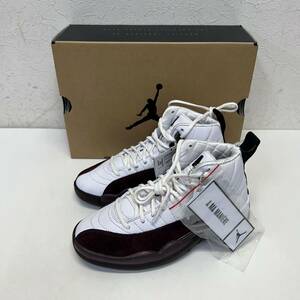 Ａ Ma Manie´re × Nike WMNS Air Jordan 12 white and Burgundy Crush DV6989-100 アママニエール ナイキ AJ 12 size US 5 新品