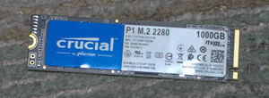 Crucial P1シリーズ 1TB(1000GB) 3D NAND NVMe PCIe M.2 SSD CT1000P1SSD8