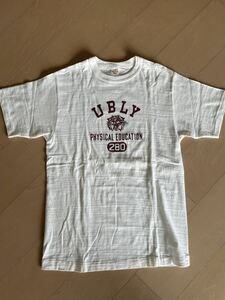 美品 ワンウオッシュ WAREHOUSE ウエアハウス Tシャツ Lot 4601 サイズM『UBLT』ホワイトボディ ４段 染み込みプリント