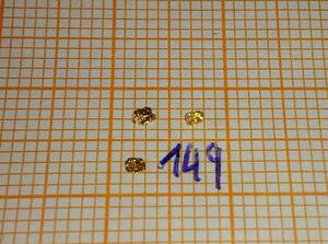 金ナゲットアラスカ鉱脈金塊ゴールドフィンガー 1-2mm 3粒(20-22k)149