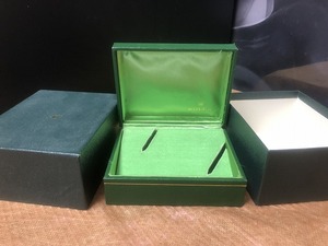 希少 ロレックス 純正 箱 ウォッチ ボックス Watch Box ケース ヴィンテージ アンティーク 緑 グリーン 古い 正規品 時計 付属品 ROLEX