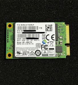 SAMSUNG SSD 850 EVO 1TB MZ-M5E1T0 mSATA ((動作品・2枚限定！)) 