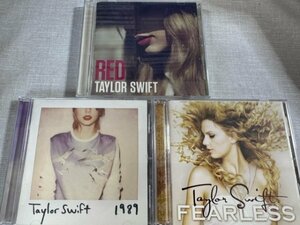 TAYLOR SWIFTテイラースウィフト オリジナルアルバムCD3枚セット 「FEARLESS」「RED」「1989」