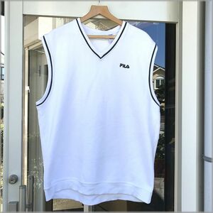 ★FILA　フィラ　90s　スウェットベスト　size XXL★検 トレーナー ジャケット ビンテージ