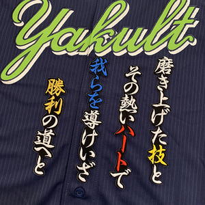 【メール便送料無料】東京 ヤクルト スワローズ 刺繍ワッペン 井野 応援歌 黒 /井野卓/swallows/応援/刺繍/ユニホーム