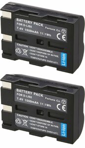 2個セット ミノルタNP-400互換バッテリーDiMAGE A1 DiMAGE A2 α-7DIGITAL等対応 KONICA MINOLTA battery BC-400対応