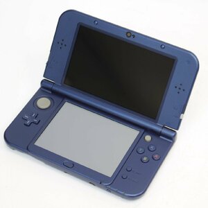 109)【美品/1円スタート♪】 new Nintendo 任天堂 ニンテンドー 3DS LL RED-001 メタリックブルー 本体 ACアダプタ