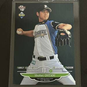 2013 BBM 1stバージョン 大谷翔平 日本ハム レギュラーカード プロモ ルーキーカード RC Shohei Ohtani 鎌ヶ谷スタジアム promotion card