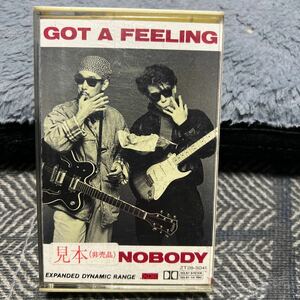 ノーバディ　NOBODY GOT A FEELING カセットテープ　歌詞カード付　サンプル