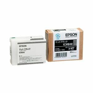 【新品】（まとめ） エプソン EPSON PX-P／K3インクカートリッジ マットブラック 80ml ICMB48 1個 【×6セット】