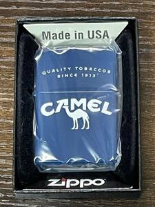 zippo CAMEL QUALITY TOBACCOS 限定品 キャメル ブルー 2020年製 RED SINCE 1913 ラクダ 両面デザイン デットストック ケース 保証書