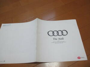 庫21214カタログ◆アウディ◆Ｔｈｅ　Audi　ラインナップ◆1993.9発行◆10ページ