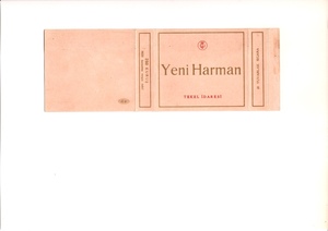 古い タバコ 煙草 ラベル パッケージ トルコ YENI HARMAN 台紙に貼り付け