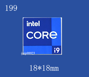 即決199【 CORE i9 】エンブレムシール追加同梱発送OK■ 条件付き送料無料 未使用