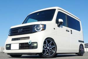 快適車中泊ベット仕様★35000㎞!N-VAN+Styleターボ!カッコ可愛いぺたぺたカスタム!ホンダセンシング 16インチ&車高調 TVナビ&ドラコレETCも