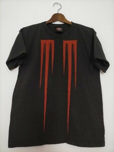 状態良好 00s Marilyn Manson マリリンマンソン 2007 ワールドツアー Tシャツ SHOOTボディ M ★ビンテージバンドＴ