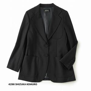 美品★素敵226★4298シズカコムロ6.2万★42size/13号★ジャケット黒J098