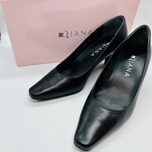 DIANA ダイアナ パンプス 黒 ブラック サイズ 23 BF 日本製 ヒール 靴 レディース ヒール擦れ少ない 格安 レディース ビジネス 15457